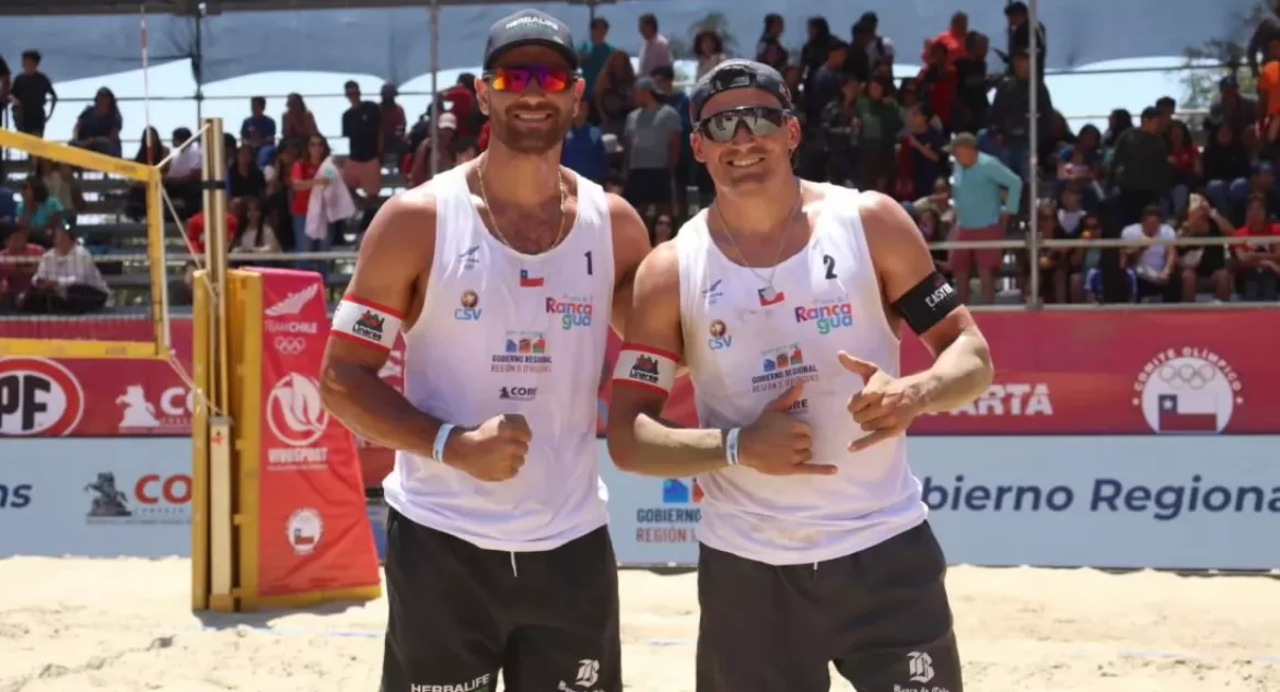 Los Primos Grimalt ganan la primera etapa del Circuito Sudamericano de Voleibol Playa en Rancagua