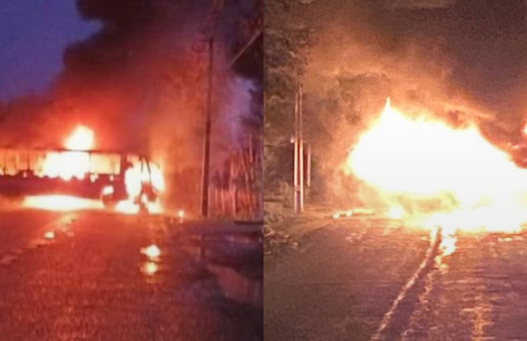 Provincia de Malleco sufre varios ataques simultáneos a vehículos y alumbrado público