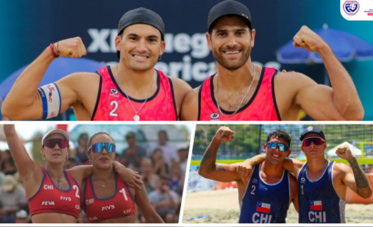 Por segunda vez consecutiva Chile dirá presente en el mundial de voleibol playa con tres duplas