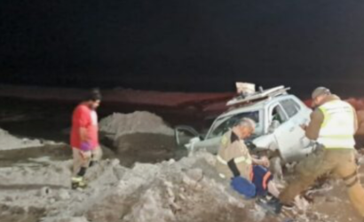 Pozo Almonte: cinco heridos deja accidente en Ruta 5 Norte en medio de activación de una quebrada