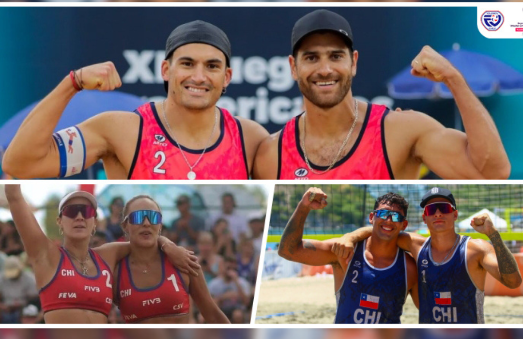 Por segunda vez consecutiva Chile dirá presente en el mundial de voleibol playa con tres duplas
